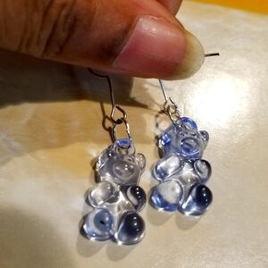 Handcrafted Light Purple Gummy Bear earrings NWT